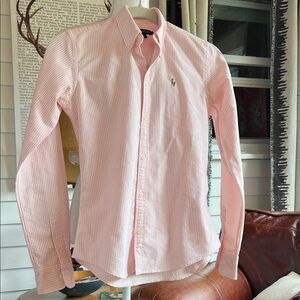 Ralph Lauren Pink Striped Oxford